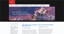 Desktop Screenshot of elavatesales.com